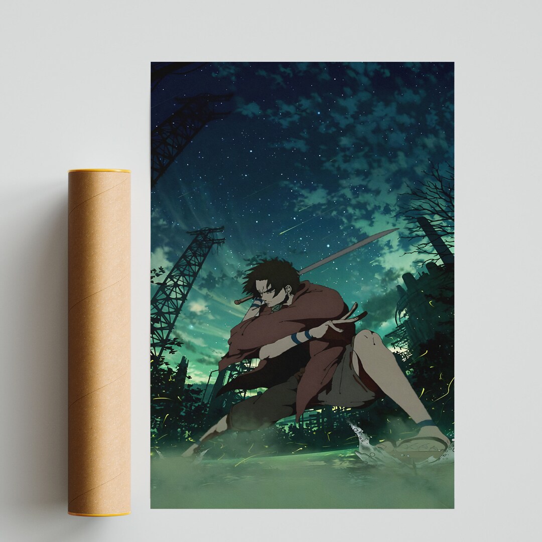 Samurai Champloo Poster, Mugen Anime Poster, Vintage Retro Art Print ...