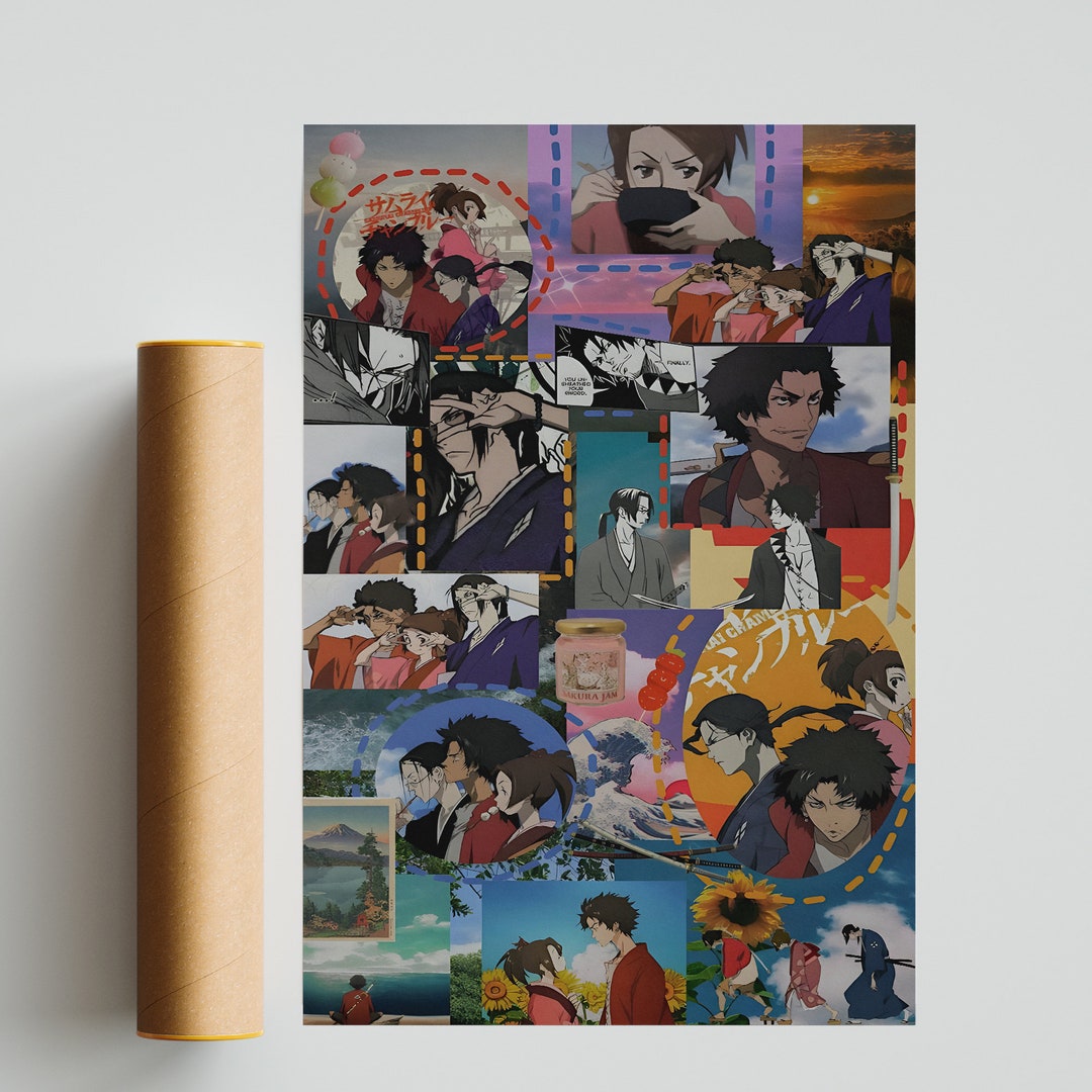 Samurai Champloo Poster, Mugen Anime Poster, Vintage Retro Art Print ...