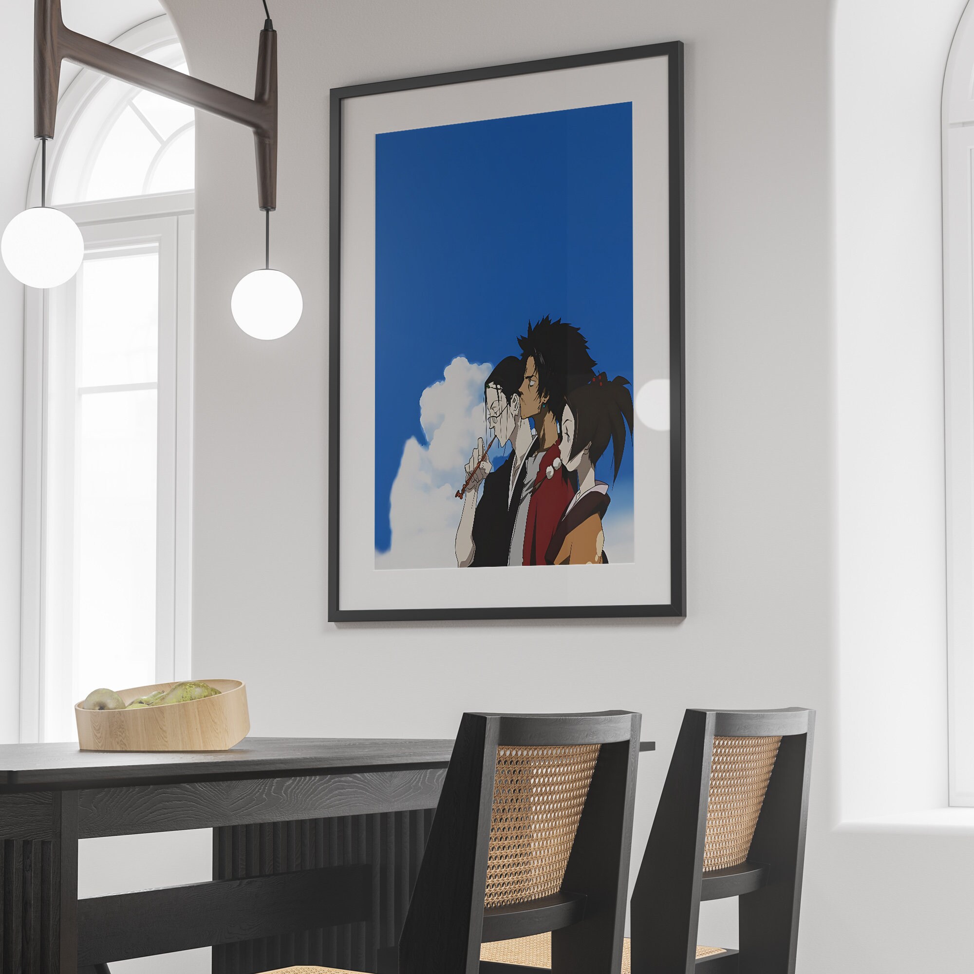 Samurai Champloo Poster, Mugen Anime Poster, Vintage Retro Art Print ...