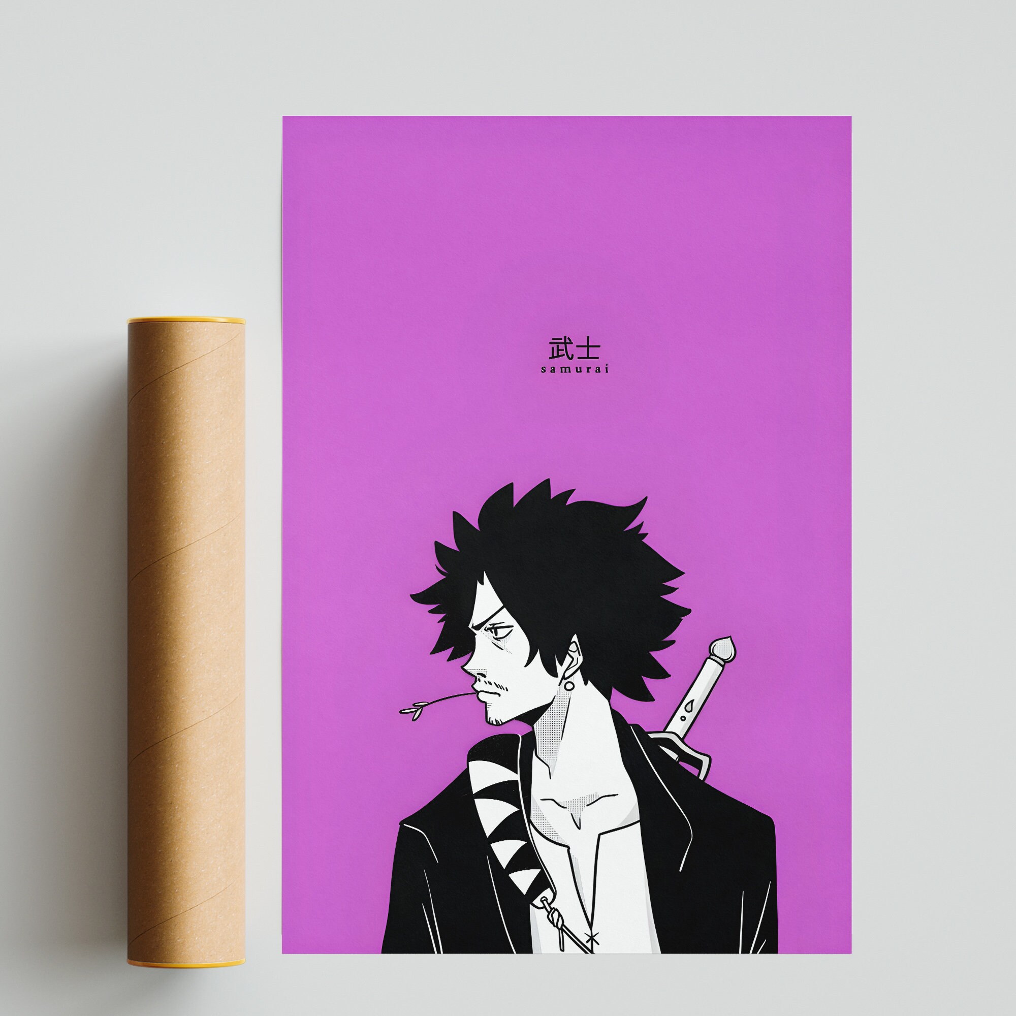 Samurai Champloo Poster, Mugen Anime Poster, Vintage Retro Art Print ...