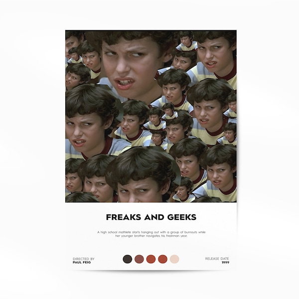 Freaks and Geeks Poster, Freaks and Geeks Wall Art, Freaks and Geeks Home Decor, Freaks and Geeks 1999 Movie