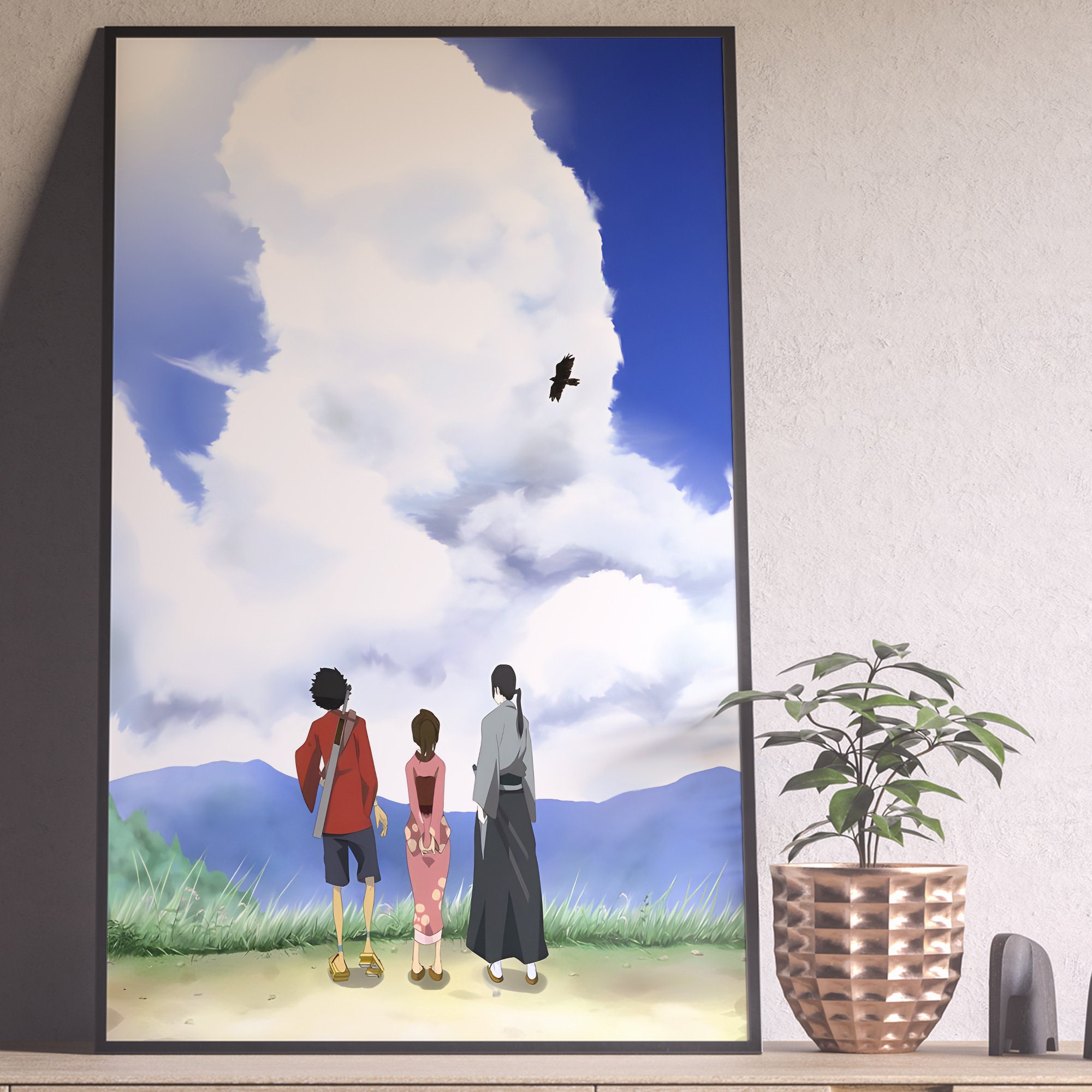 Samurai Champloo Poster, Mugen Anime Poster, Vintage Retro Art Print ...