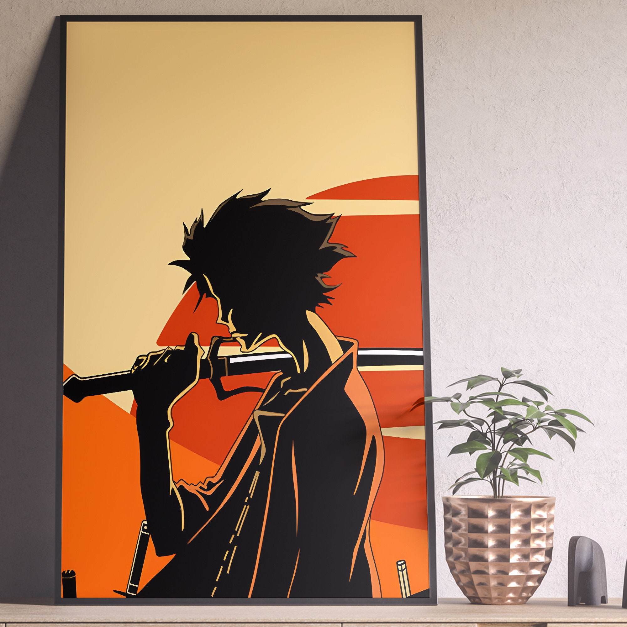 Samurai Champloo Poster, Mugen Anime Poster, Vintage Retro Art Print ...