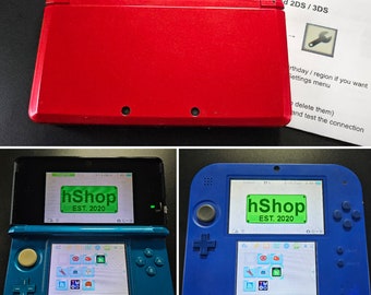 Custom Nintendo 3DS / 2DS - Region free w/ loaded 128GB SD card