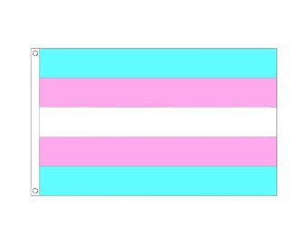 LGBTQ+ Flagge - Transsexuell Fahne - LGBTQ Banner - Transsexual Flag - CSD Banner - 90 x 150 cm Polyester Flag - Trans Flag gift for Lgbtq