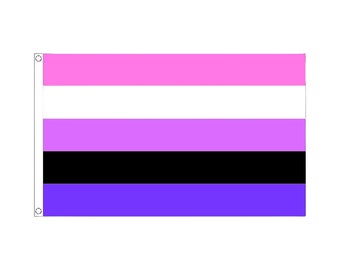 LGBTQ+ Flagge - Genderfluid Fahne - LGBTQ Banner - Genderfluid Flag - CSD Banner - 90 x 150 cm Polyester Flag -  Genderfluid Flag gift