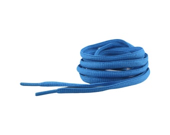Donkerblauwe schoenveters - Ronde veters in blauw - Ronde schoenveters - Blauwe sneakerveters - Schoenveters in coelinblauw - 100 cm lang