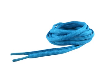 Hemelsblauwe schoenveters - Ronde veters in het blauw - Ronde schoenveters - Lichtblauwe sneakerveters - Schoenveters in het blauw - 100 cm lang