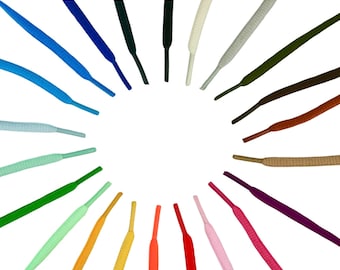 Schoenveters in 28 verschillende kleuren - Ronde veters - Ronde basketbalschoenveters - Kleurrijke schoenveters - Kwaliteit sneakerschoenveters