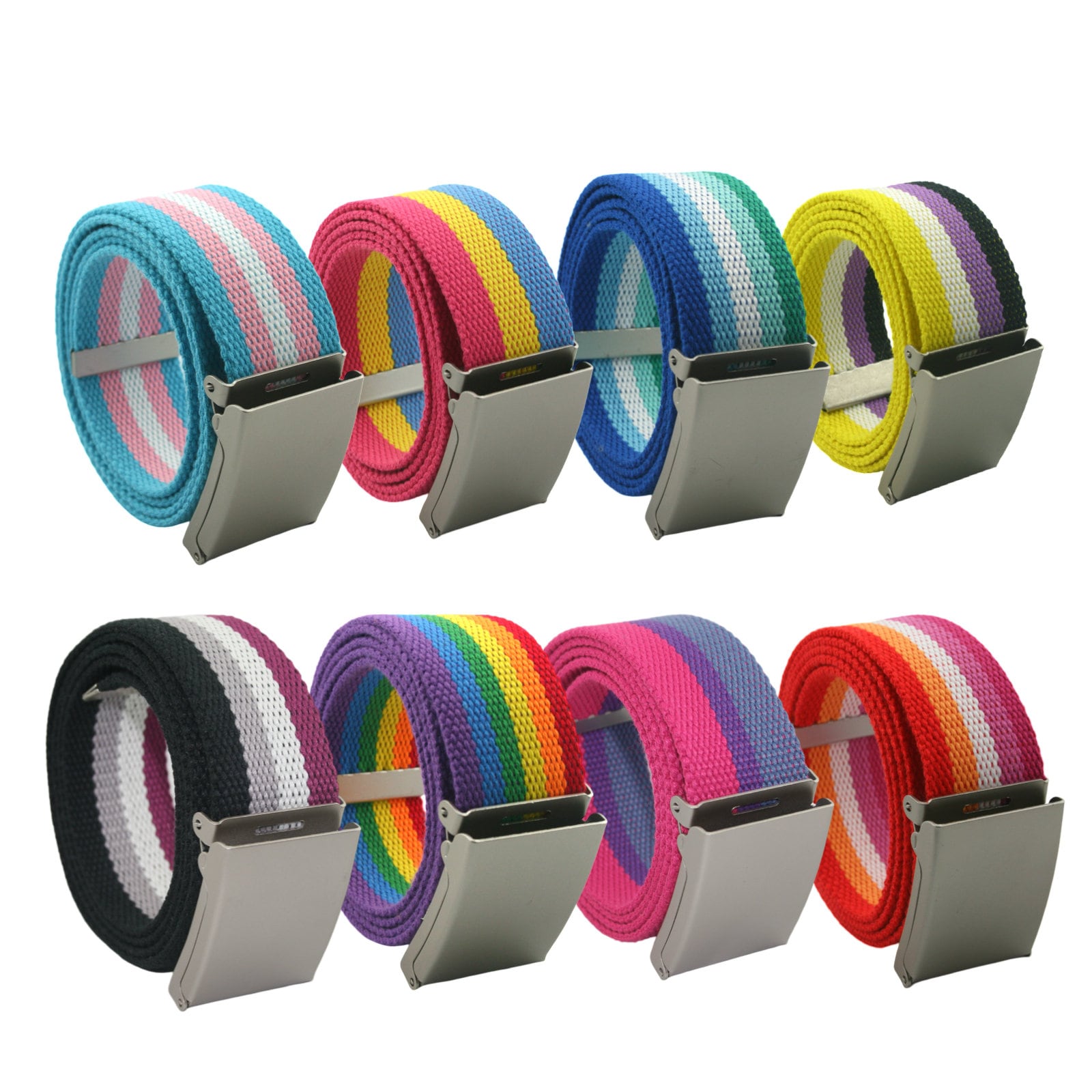 Rainbow Belts - Pride Belts - Colorful LGBTQ Belts - LGBTQ Accessories - Gifts for Queer People - CSD / Pride Jewelry/Rainbow
