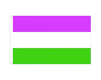 LGBTQ+ Flagge - Gender Queer Fahne - LGBTQ Banner - Gender Queer Flag - CSD Banner - 90 x 150 cm Polyester Flag - Queer Flag gift for Lgbtq