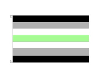 LGBTQ+ Flagge - Agender Fahne - LGBTQ Banner - Agender Flag - CSD Banner - 90 x 150 cm Polyester Flag - Agender Flag gift for Lgbtq