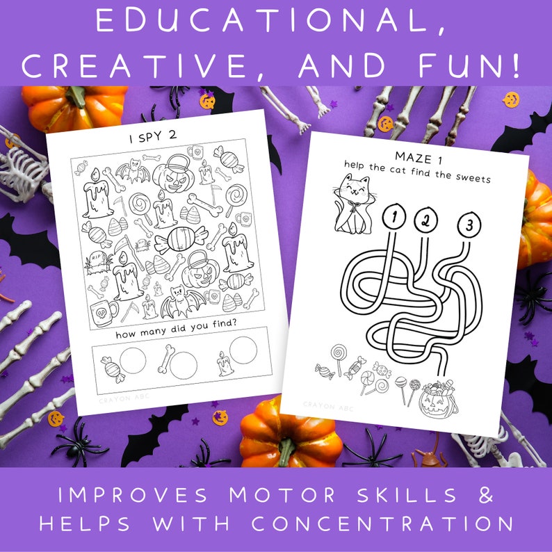 11 Printable Fun Halloween Puzzles for Kids Printable PDF Instant ...