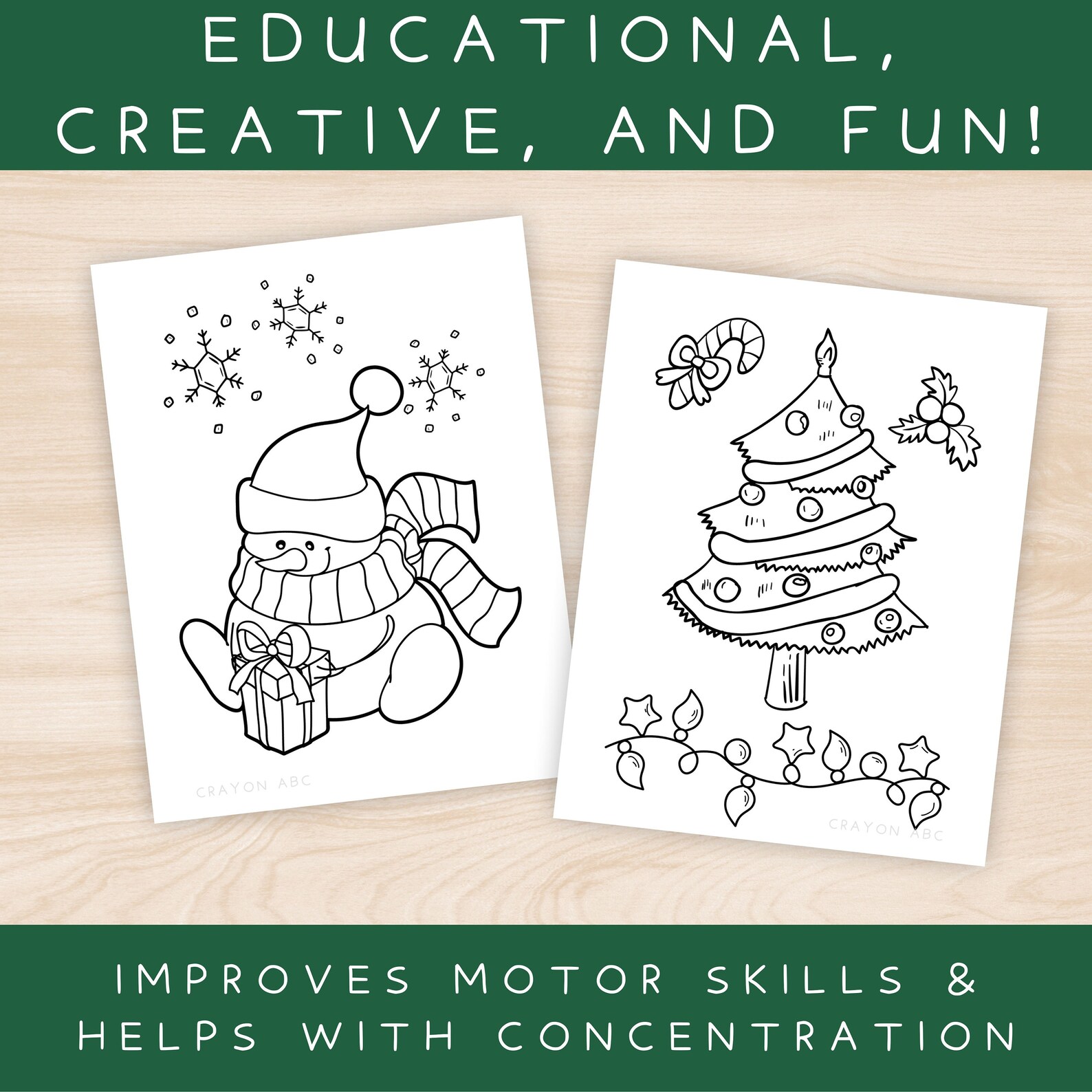 Cute Christmas Colouring Pages Easy