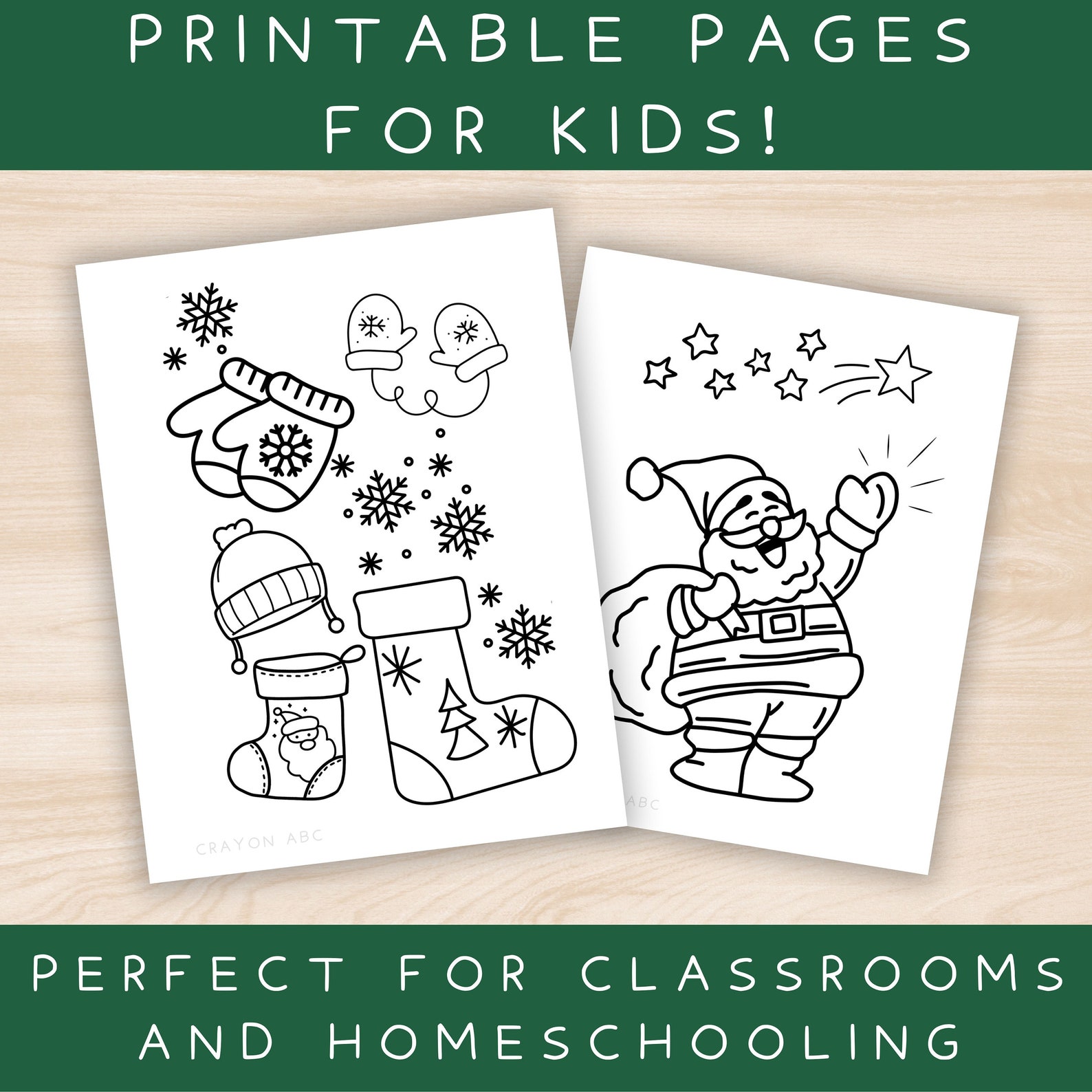 11 Printable Cute Christmas Colouring Pages for Kids Printable PDF ...