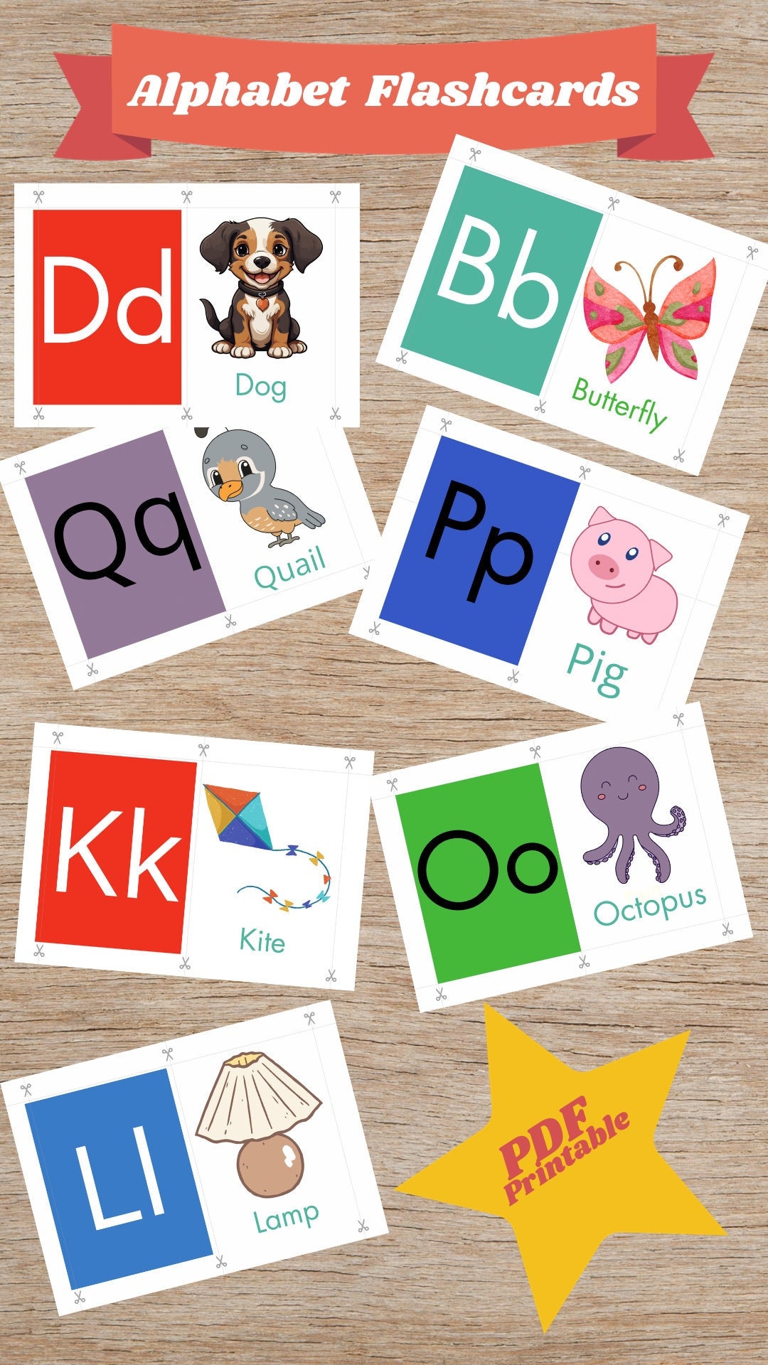 Printable Flashcards for Babies/toddlers Alphabet - Etsy