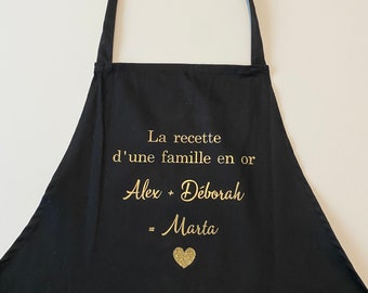 Tablier de cuisine personnalisé avec prénom