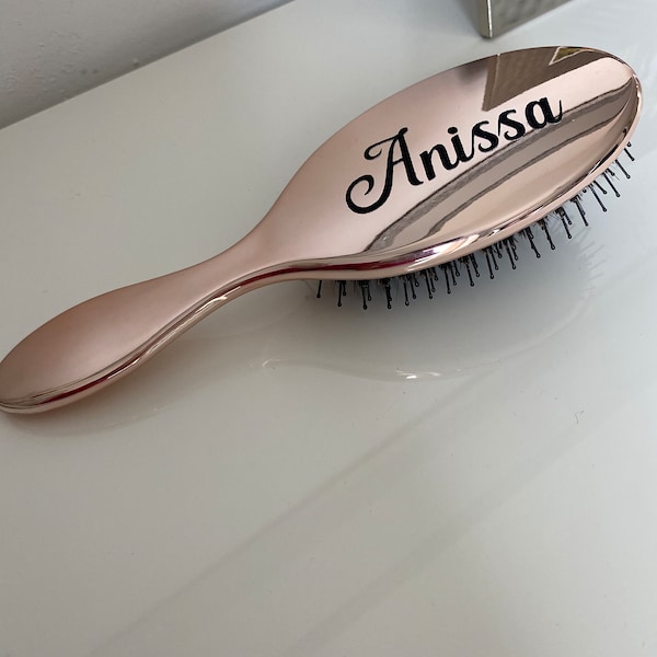 Brosse à Cheveux Personnalisée Rose Gold - Élégance et Luxe pour Elle