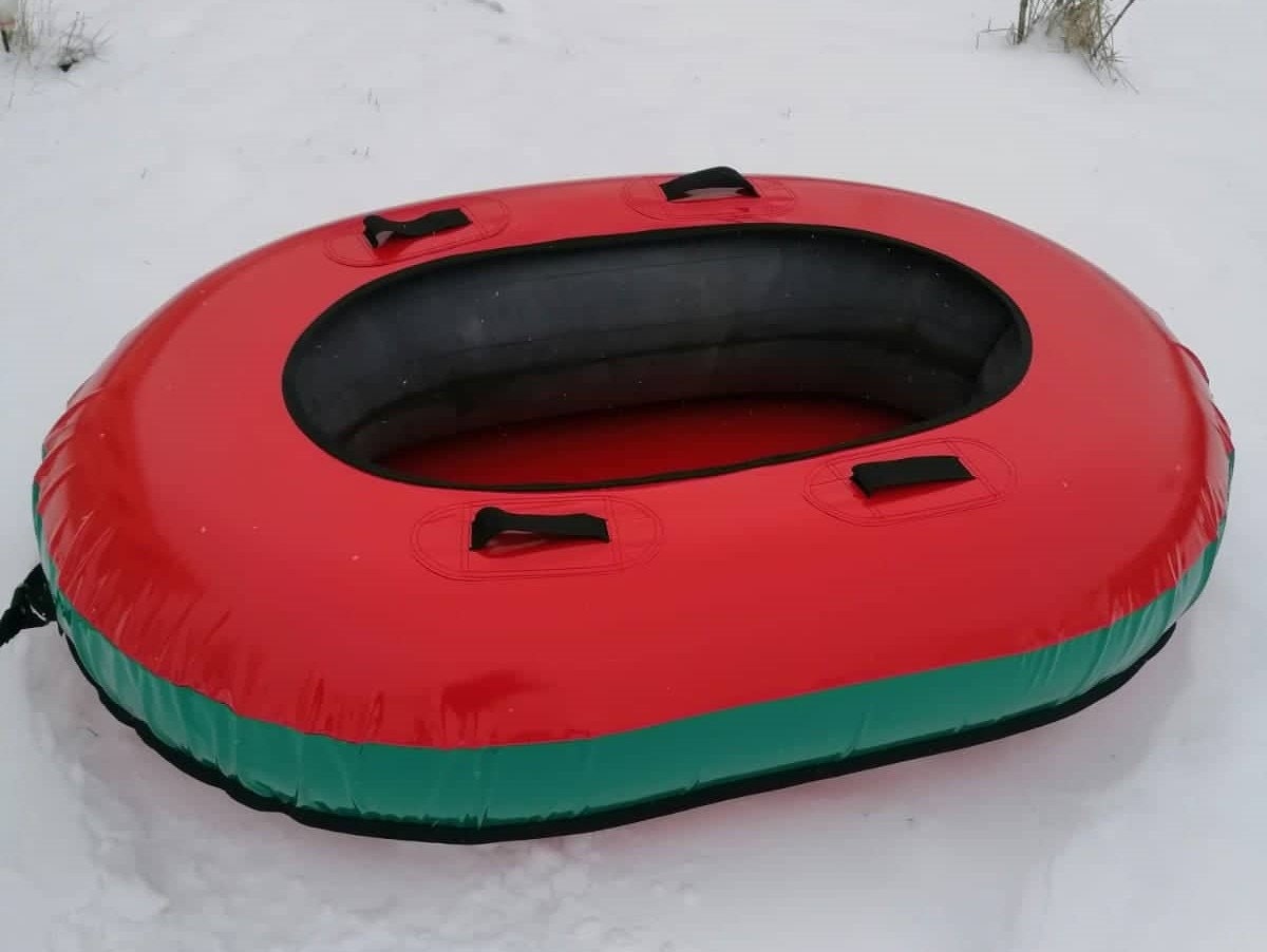 Commercial Towable Snow Tube Hard Bottom Sled Heavy Duty Cover With
