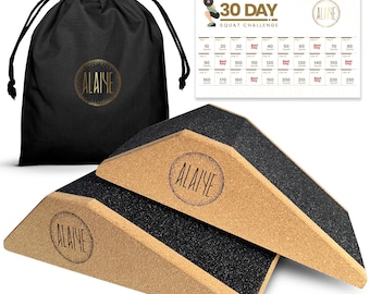 ALAIYE Squat Wedge Blocks: Non-Slip Exercise, Yoga & Mobility (2-Pack)