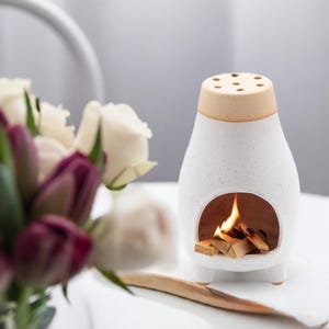 ALAIYE Handcrafted Palo Santo Incense Holder – Ceramic Burner for Meditation & Home Decor