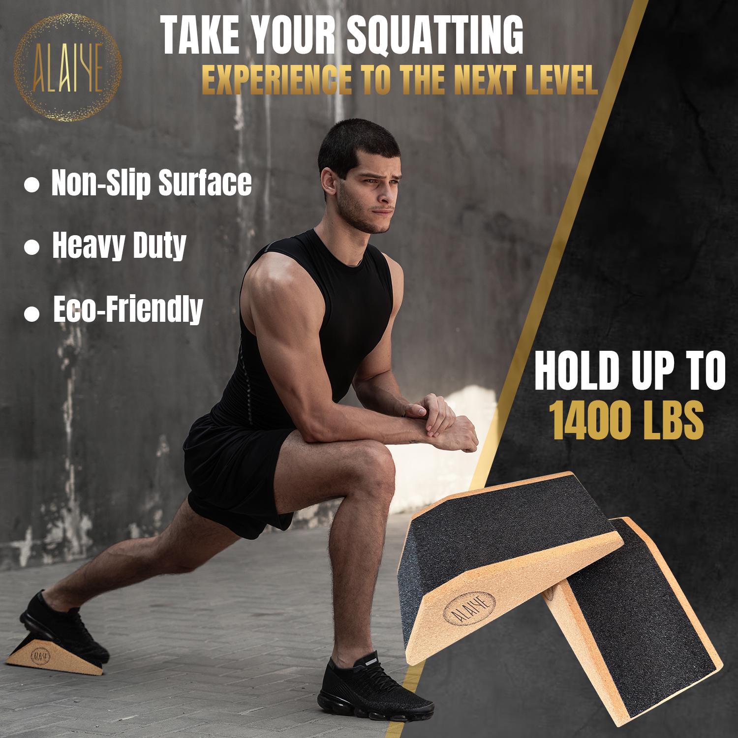Lot De 3 Cales De Squat Réglables - Planche Inclinée En Mousse Antidérapante - Pour Étirement Mollets, Yoga - 11
