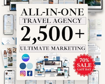 2024 MEGA BUNDLE: Travel Agency All in One Bundle Canva, Travel Agency Instagram, Travel Marketing, Travel Quotes, Travel, Did you know