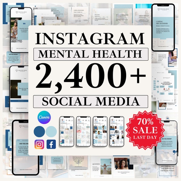 2024 Mental Health Template Bundle, Mental Health Instagram, Mental Health Marketing, Mental Health Quotes, Mental Health , Did you know