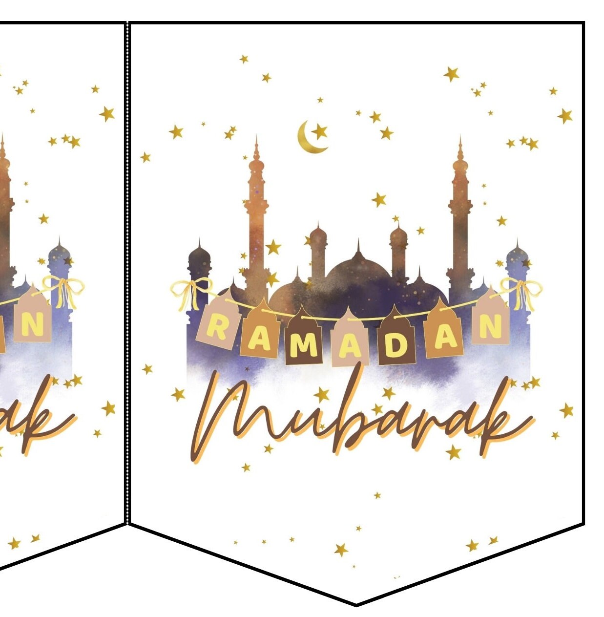 Printable Ramadan Banner Printable Ramadan Bunting Printable Iftar ...
