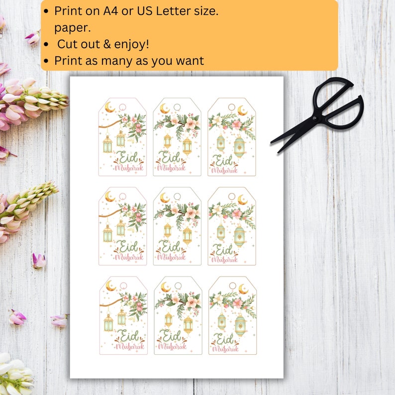 Printable Eid Gift Tags Printable Eid Al Fitr Gift Tags Printable ...