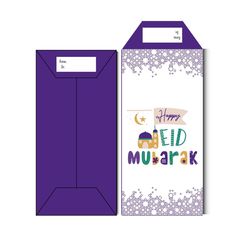 Printable Eid Money Envelope Printable Eid Money Wallet Printable Eid ...