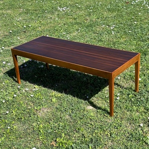 C. 1950s-60s Mid Century Modern Long Low Rectangular Coffee Table by Vanson