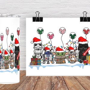 christmas starwars wrap tumbler 20 oz
