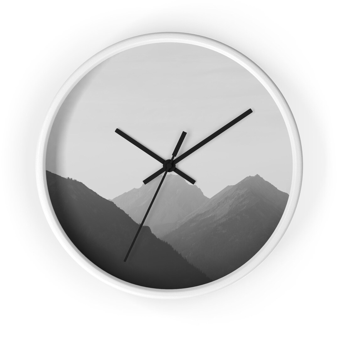 Modern Minimalist Wall Clock Sleek Wall Clock Simple Design Etsy