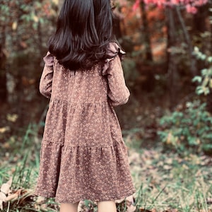 Brown Little Girls Dresses - Etsy