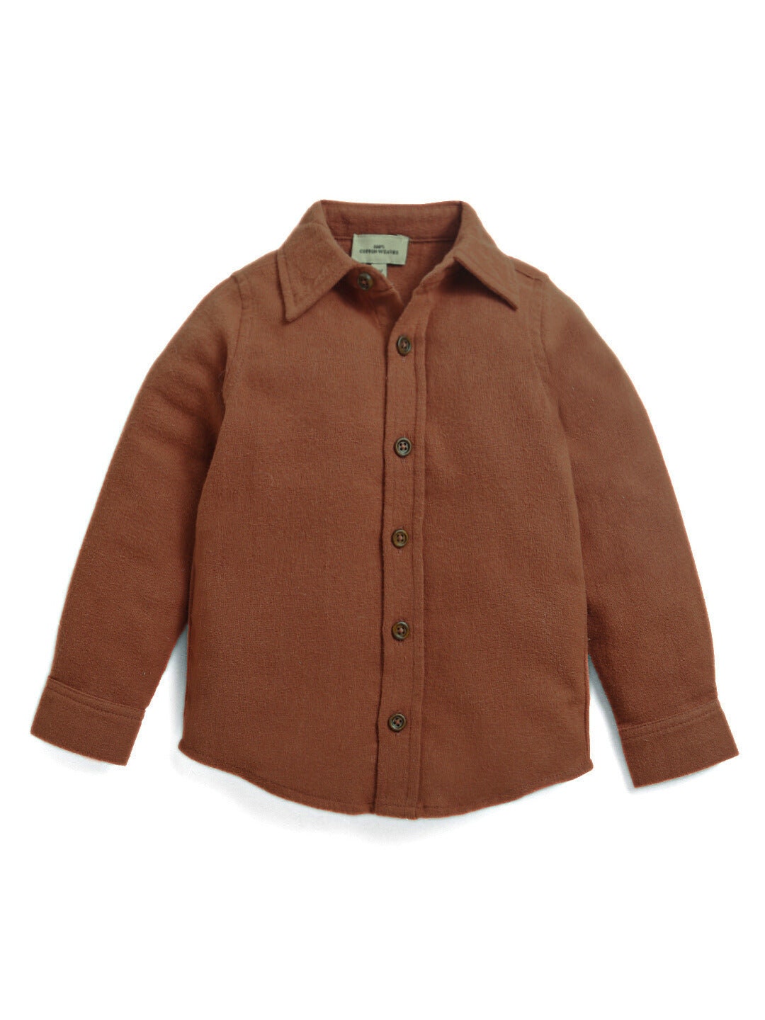 New Baby Boys Winter Dress Shirt Flalain Stuff In Brown Color Style Check Shirt On Sale Price