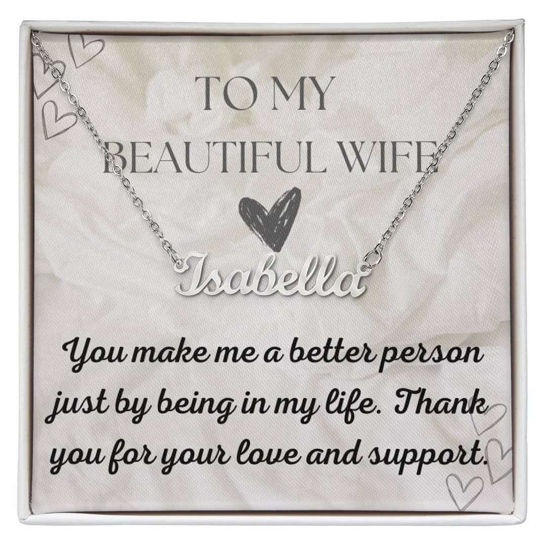 Husband to Wife Gift Gift for Wife on Her Birthday Romantic Etsy