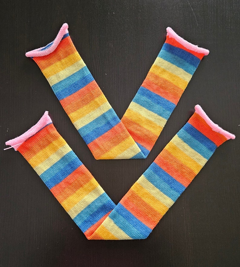 Two Knit Tubes Sock Tube Knitting Service Etsy