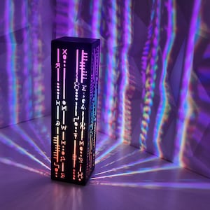 Alien Light, LED Night Light, Sci-Fi Lamp, CyberPunk Decor, USB Gadget, Game Room Lamp, Alien Computer Code light, None Diffused LED