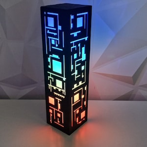 Circuit Light, PCB LED Night Light, Sci-Fi home Lamp, CyberPunk Decor, USB Gadget, Game Room Lighting, Head Phone Stand, Tech Lighting