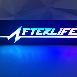 Afterlife Light, LED Night Light, Cyberpunk Lamp, Neon USB Gadget, Game Room Light, desk Set Up, Gaming Accessory, Room Décor, Game Gift