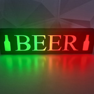 Beer Light, Bar Night Light, Bar Counter Accessory, Pub Lighting, Microbrew Presentation, Room Decoration, novelty lamp, Party lamp, Lager
