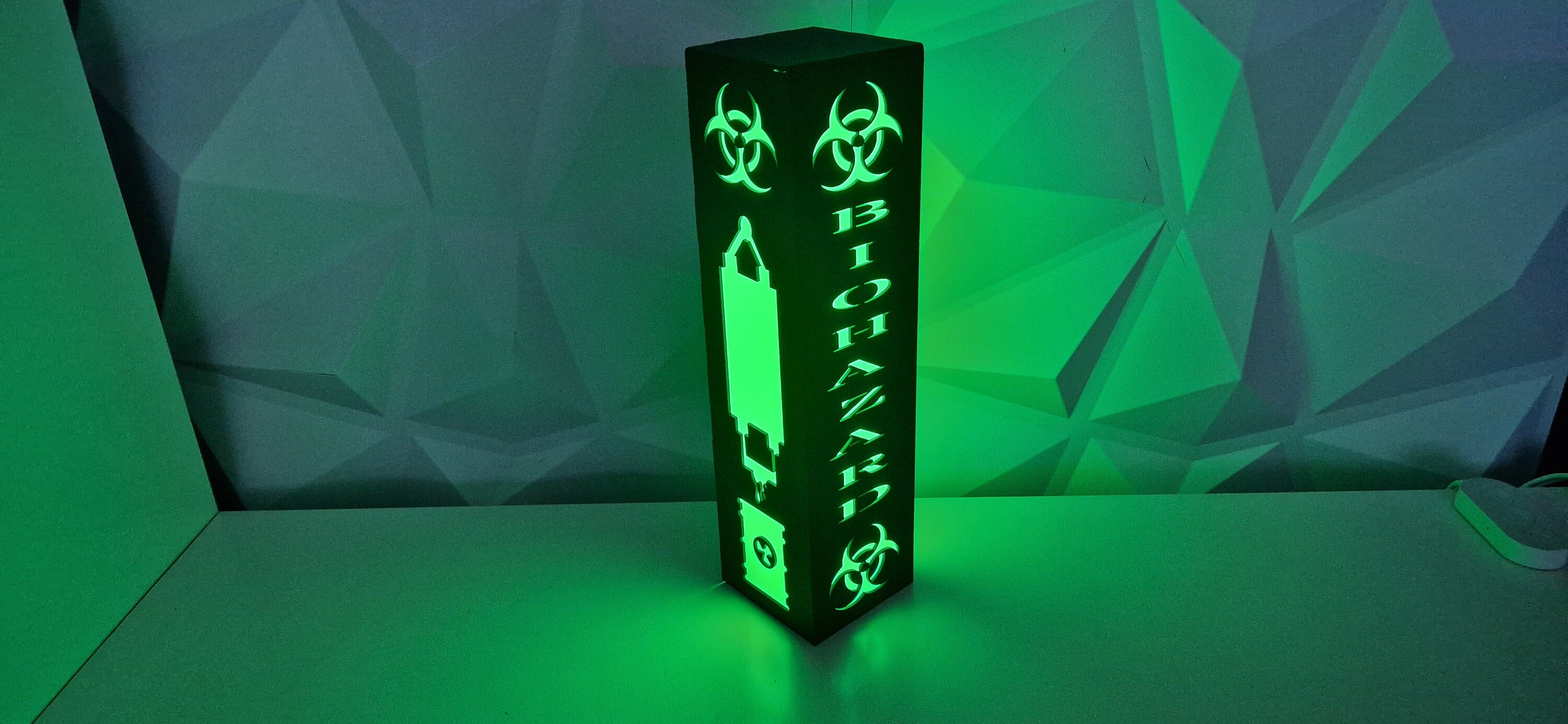 Biohazard Light, Radioactive Table Lamp, Sci-fi LED Night Light, Neon ...