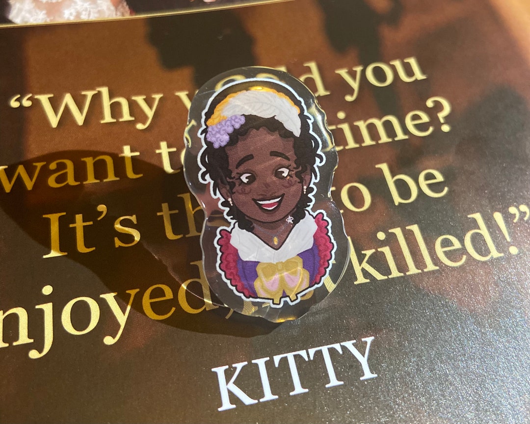 Kitty BBC Ghosts Acrylic Pin Etsy UK