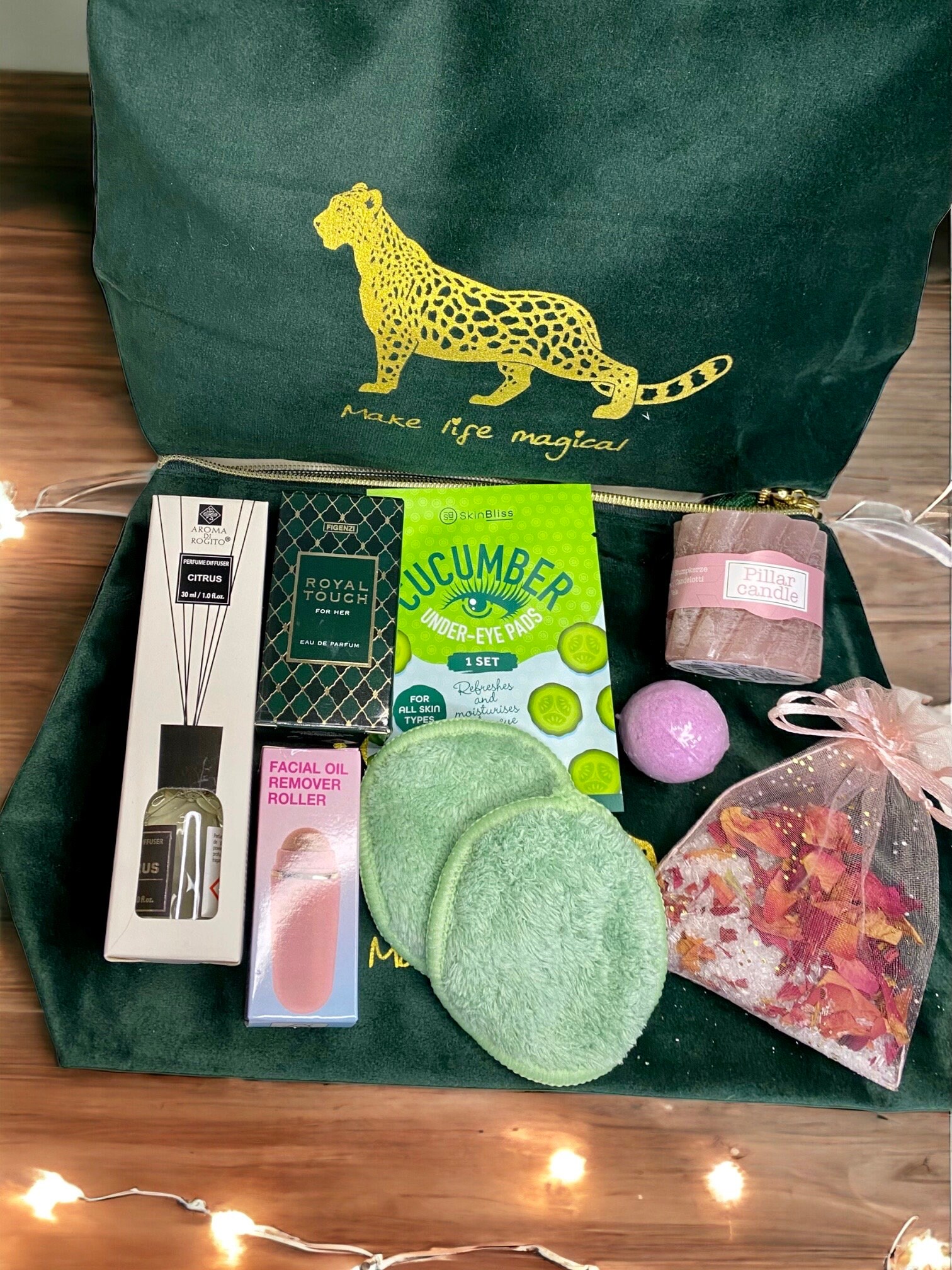Gift box • birthday gift • Christmas • relaxation pouch • scented bath bomb candle • gift idea • cocooning