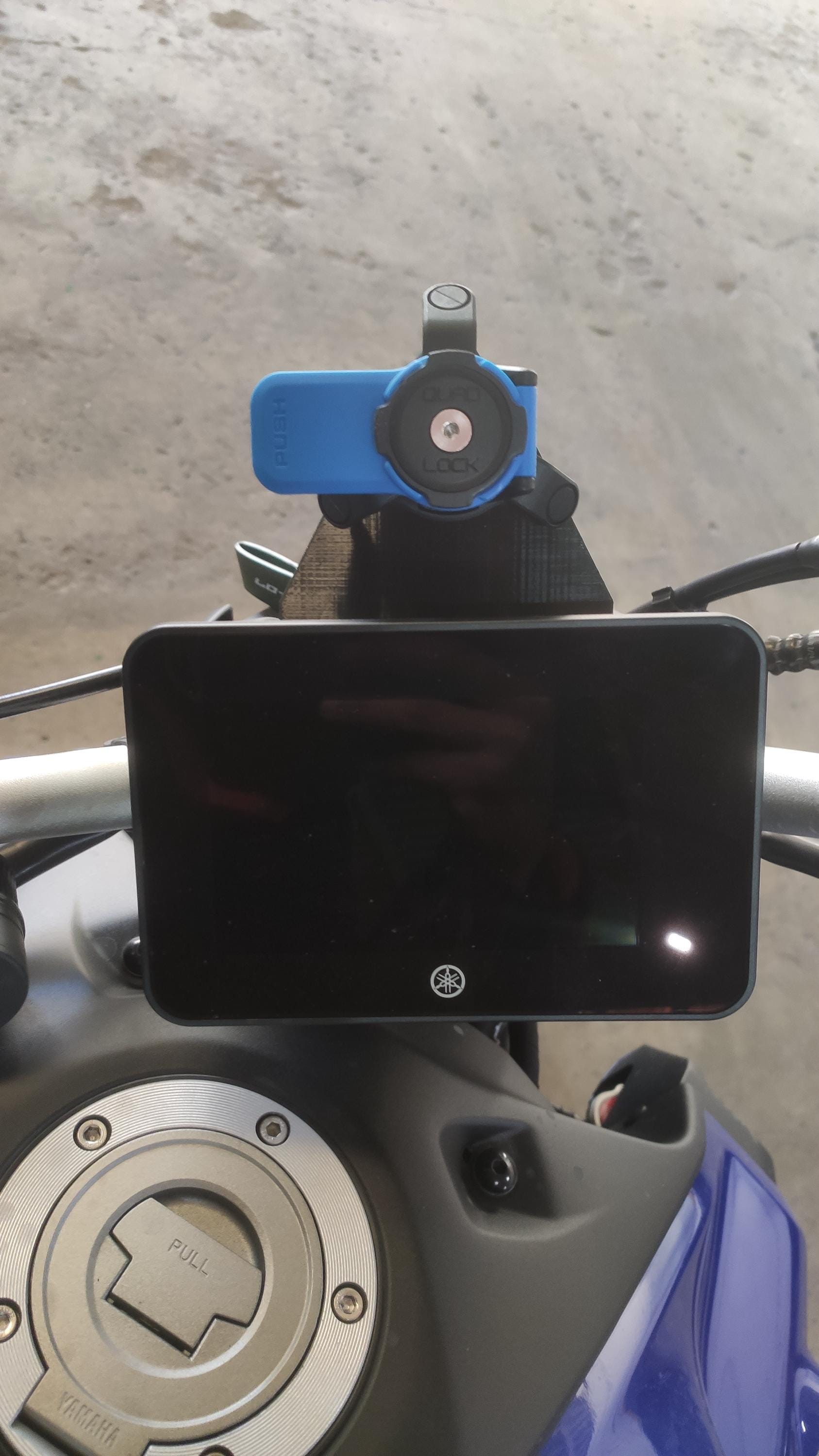 Support Téléphone BCD Design Quad Lock Pour Yamaha MT07 2023 – Stage 3, Aluminium CNC, Fabrication Française