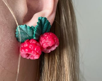 Nature Inspired Berry Jewelry Set | Handmade Red Berry Necklace and Earrings | Botanical Jewelry | Fruit Jewelry Set | Gift for Her