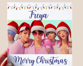 Kpop Demon Hunters Christmas Card | for Her | Daughter | Friend