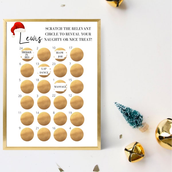 Naughty Advent Calendar Etsy