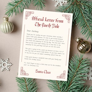 Carta de Papá Noel personalizada / Diversión / Fiestas para niños / Navidad infantil / Diversión en familia / Navidad / Ideas navideñas /